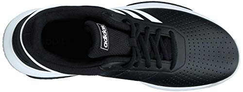adidas Courtsmash, Tennis Shoe Hombre, Core Black/Cloud White/Grey, 43 1/3 EU