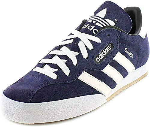 adidas Samba Super Suede, Zapatillas Hombre, Azul Navy Running White Footwear, 44 2/3 EU