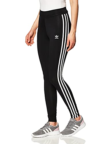 adidas Tres Bds Mallas, Mujer, Negro (Black/White), Tamaño del Fabricante 34
