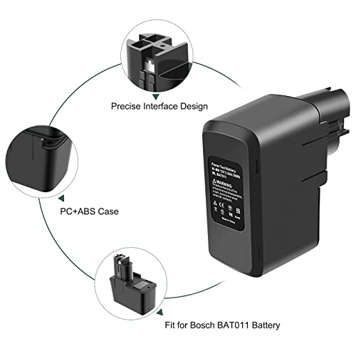 ADVNOVO 12V 3.0Ah Ni-MH Batería de Reemplazo para Bosch 3300K BAT011 PSR120 BH1214H BH1214L BH1214MH 2607335055 2607335081 2607335090 2610910405 2607335071 GSB12 VSE-2 GDR 12V GSR12V
