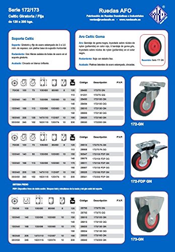 Afo 28830 - Rueda Afo 173-160 Goma Negra