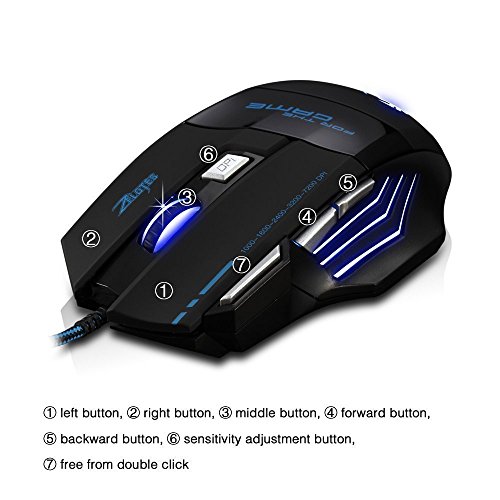 AFUNTA ratón para juegos para PC y portátil