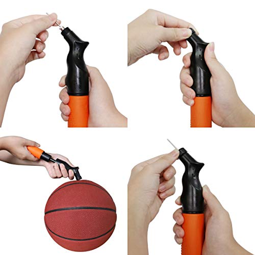 Agujas de inflado de acero inoxidable para baloncesto, fútbol, rugby, voleibol, balonmano, bolas de waterpolo, 3 unidades