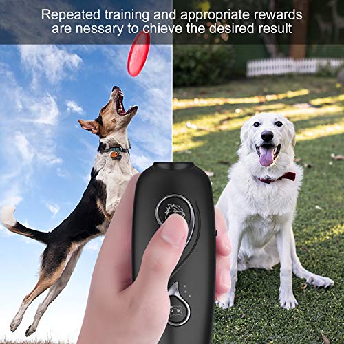 Ahuyentador de Perros,Ahuyentador Perros,Antiladridos con Modo de Doble frecuencia & Batería Recargable Incorporada,Rango Efectivo 17 pies Antiladridos para Perros,Luz Juguetes para Gatos