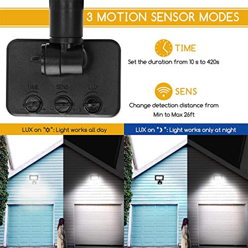 Aigostar 30W Foco LED con Sensor Movimiento,2700LM Super Brillo Focos LED Exterior IP65 Impermeable,4000K Blanco Natural Proyector Led Exterior,Perfectas para Jardín, Garaje, Patio, etc.