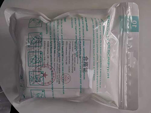 AIKOZ 5 Capas KN95 Mascarilla filtrante de partículas FFP2 NR, certificado CE2834, 100 unidades (100)
