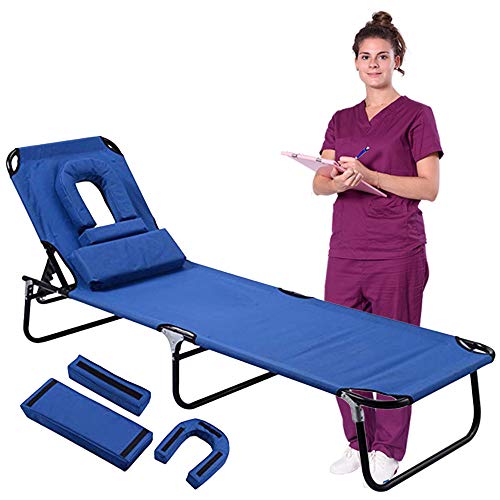 AIMCAE Silla y Cama portátiles para el Cuidado de la Salud, Silla reclinable y Hamaca de enfermería, Tumbona Plegable, Silla de acompañamiento, sillones para Hospital, Oficina, guardería