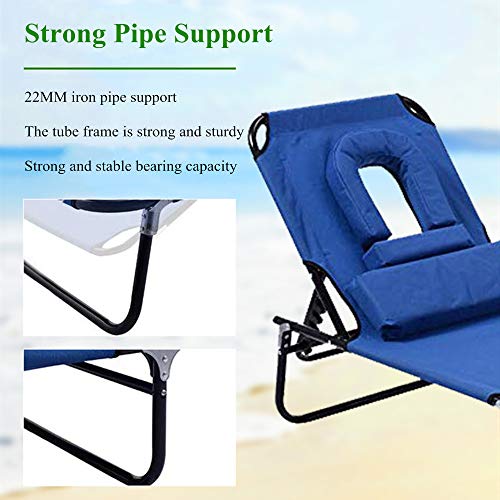 AIMCAE Silla y Cama portátiles para el Cuidado de la Salud, Silla reclinable y Hamaca de enfermería, Tumbona Plegable, Silla de acompañamiento, sillones para Hospital, Oficina, guardería