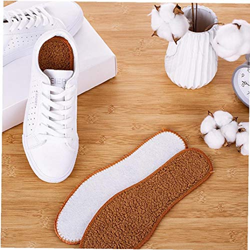 Aisoway 3 Pares Unisex Faux Alpaca Felpa Caliente De La Plantilla Acogedor Para Todos Calzado