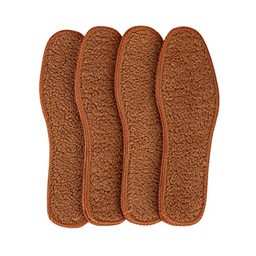 Aisoway 3 Pares Unisex Faux Alpaca Felpa Caliente De La Plantilla Acogedor Para Todos Calzado