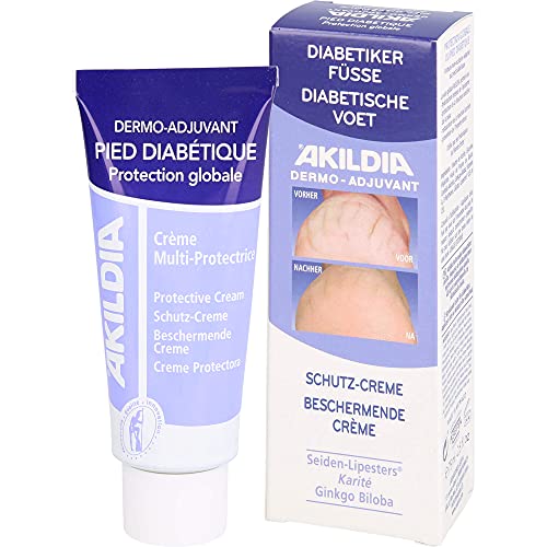 AKILDIA Crema protectora para pies para diabéticos, 75 ml