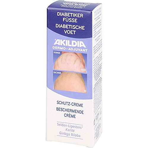 AKILDIA Crema protectora para pies para diabéticos, 75 ml