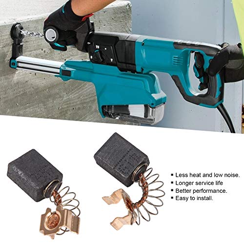 Akozon Cepillo de carbón reemplazo del juego de escobillas de carbón del motor 2pcs para los modelos Makita 191962-4