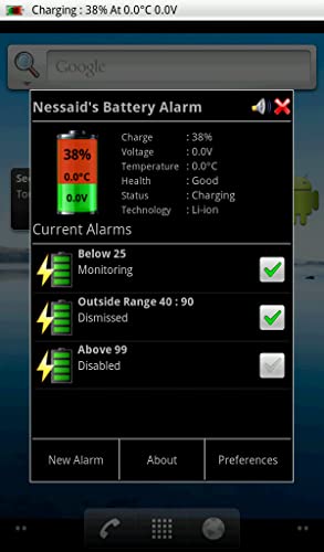 Alarma de batería