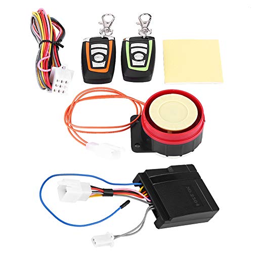 Alarmas para Motos, Alarma para Moto, Sistema de Alarma de Seguridad Antirrobo Universal para Motocicleta con Doble Control Remoto de Arranque del Motor para Vehiculo 12V