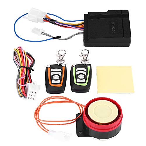 Alarmas para Motos, Alarma para Moto, Sistema de Alarma de Seguridad Antirrobo Universal para Motocicleta con Doble Control Remoto de Arranque del Motor para Vehiculo 12V
