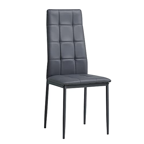 Albatros Silla de Comedor Rimini, Set de 6, Gris, SGS Probado