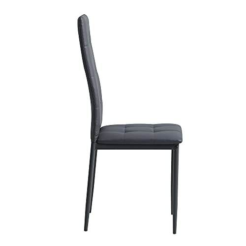 Albatros Silla de Comedor Rimini, Set de 6, Gris, SGS Probado