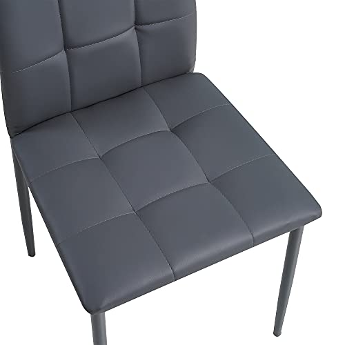 Albatros Silla de Comedor Rimini, Set de 6, Gris, SGS Probado
