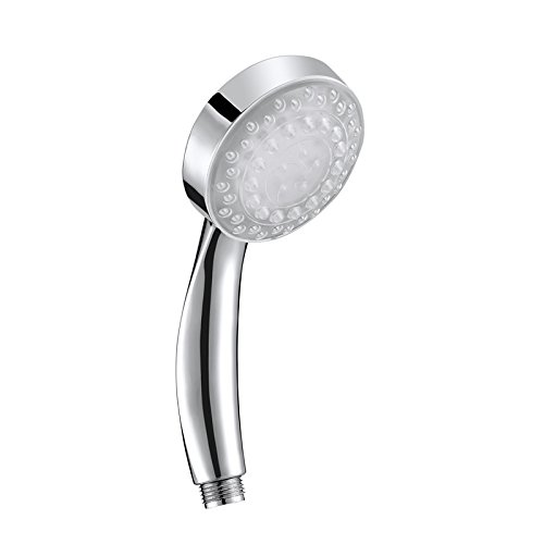 Alcachofa de ducha con luces led de 7 colores, alcachofa ducha led, AUA cambia los colores de la cabeza de ducha 7 gradualmente cambiando automáticamente