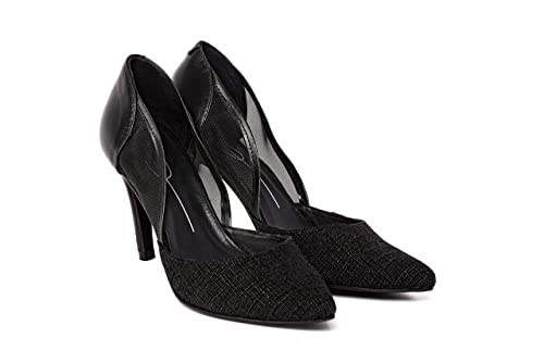ALEX ORÁA Zapatos de Tacón para Mujer Salón Ana Basics Diseño en Napa, Ante y Malla (Numeric_36)