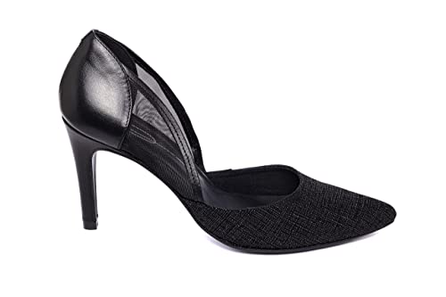 ALEX ORÁA Zapatos de Tacón para Mujer Salón Ana Basics Diseño en Napa, Ante y Malla (Numeric_36)