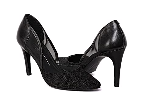 ALEX ORÁA Zapatos de Tacón para Mujer Salón Ana Basics Diseño en Napa, Ante y Malla (Numeric_36)