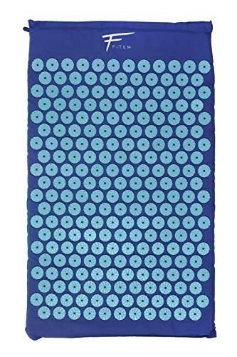 Alfombra de acupresión + bolsa, alivio del dolor de espalda, ciática, masaje de espalda, relaxación muscular, acupuntura, recuperación postdeportiva.