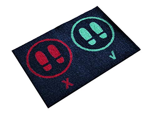 Alfombra desinfectante Calzado - Felpudo Limpia Zapatos para la Entrada, moqueta higienizante (40_x_68_cm)