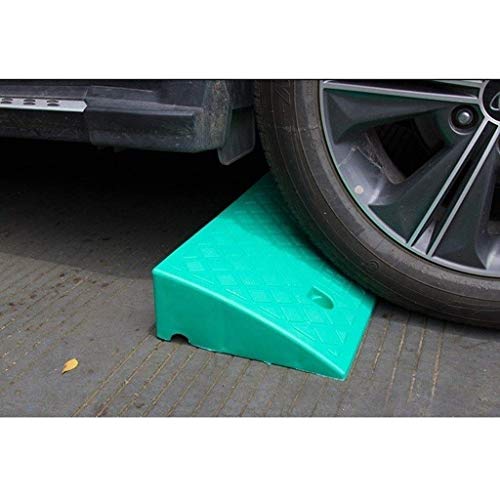 Alfombrilla para jardín de infantes, alfombrilla triangular de plástico antideslizante, entrada para el aula, rampas para el umbral, para sillas de ruedas, para discapacitados, verde (color verde, tam
