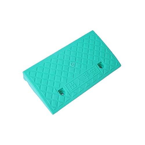 Alfombrilla para jardín de infantes, alfombrilla triangular de plástico antideslizante, entrada para el aula, rampas para el umbral, para sillas de ruedas, para discapacitados, verde (color verde, tam