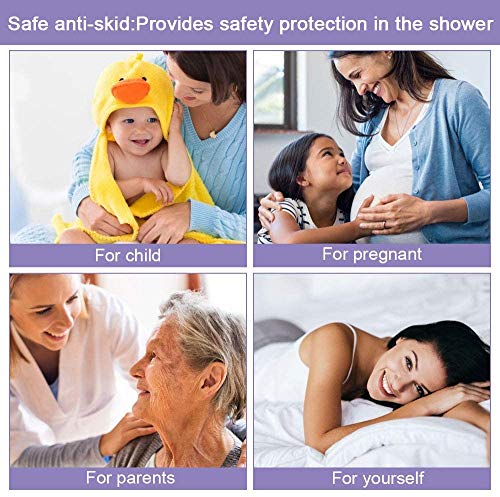 Alfombrilla Transparente Antideslizante para Baño, Alfombrilla Cuadrada Antideslizante para Ducha, Orificio Con Fugas Con Ventosa, Utilizada en Baños Familiares, Hoteles o Duchas para Mascotas