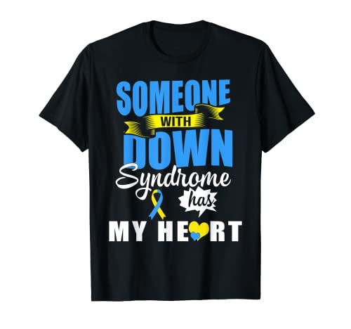 Alguien con síndrome de Down tiene mi corazón - Linda Trisomía 21 Camiseta