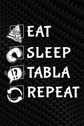 Allergies Tracker - Vintage Eat Sleep Tabla Repeat Funny Tabla player music gift Saying: Tabla, Symptom Tracker Food Drinks Meal Journal Along With ... Log Book for Day Care, Home Care,Cute