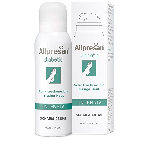 Allpresan Diabetic Intensiv - Crema de espuma (10% urea, producto médico para el tratamiento de la piel seca y agrietada, 125 ml)