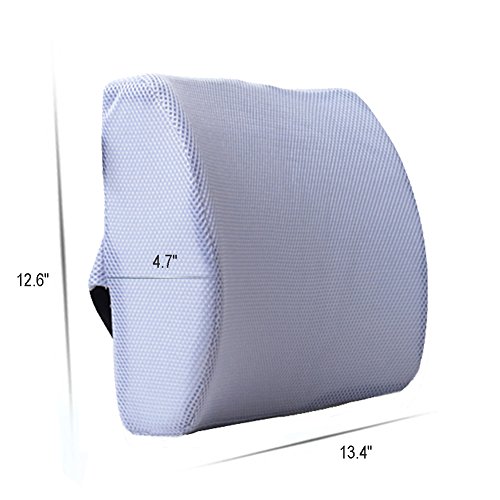 Almohada HomDSim de espuma viscoelástica, cojín lumbar para asiento de coche, silla de oficina, silla de casa