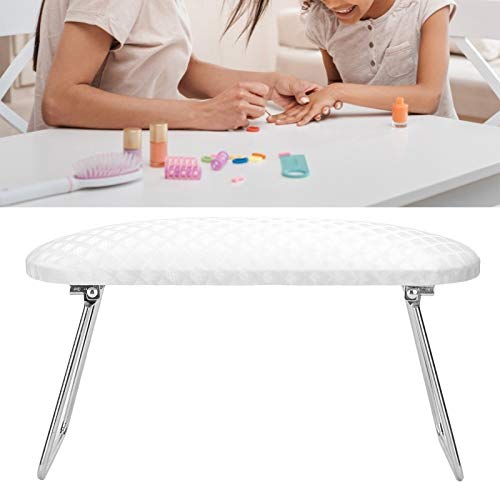 Almohada Soporte de mano para manicura, cómodo cojín para reposo de manos para decoración de uñas, engrosado para la tienda de decoración de uñas para el hogar(white)