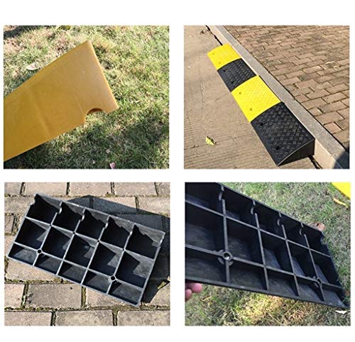 Almohadilla Triangular Antideslizante, Almohadilla Inclinada de plástico Hospital Rampas for sillas de Ruedas discapacitadas Taxi Almohadilla Protectora for neumáticos Protectores portátiles