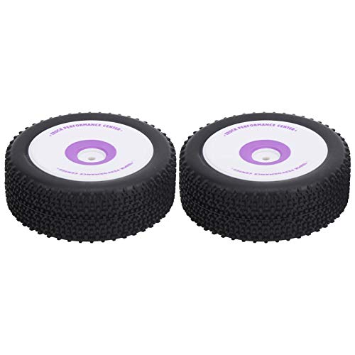 Alomejor 2Pcs RC Neumático RC Rueda RC Repuesto de neumático sobre orugas para WLtoys 1/12 RC Car