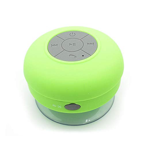 Altavoz Bluetooth Acuático Impermeable portátil con Ventosa para Ducha Piscina Compatible con móvil y Tablet (Verde)