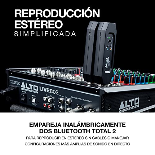 Alto Professional Bluetooth Total MK2 - Receptor Bluetooth recargable con XLR para mesa de mezclas, configuraciones de mezcladores de audio y sistemas PA activos