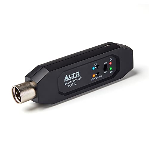 Alto Professional Bluetooth Total MK2 - Receptor Bluetooth recargable con XLR para mesa de mezclas, configuraciones de mezcladores de audio y sistemas PA activos