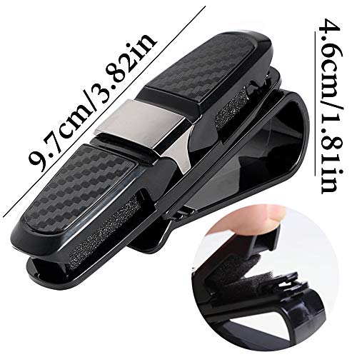 ALUYF 3 Piezas Soporte de Clip para Gafas de Sol para Visera de Coche Soport Gafas Coche Porta Gafas para Visera de Coche Clip de Soporte para Gafas de Sol de Coche Soportes para Gafas de Sol Coche
