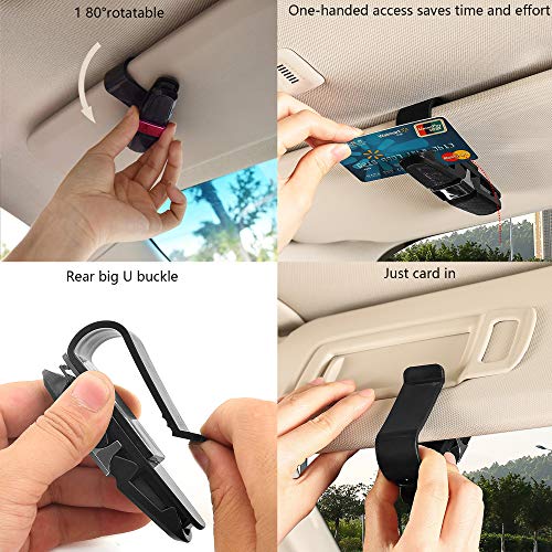 ALUYF 3 Piezas Soporte de Clip para Gafas de Sol para Visera de Coche Soport Gafas Coche Porta Gafas para Visera de Coche Clip de Soporte para Gafas de Sol de Coche Soportes para Gafas de Sol Coche