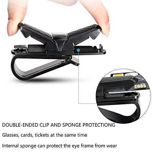 ALUYF 3 Piezas Soporte de Clip para Gafas de Sol para Visera de Coche Soport Gafas Coche Porta Gafas para Visera de Coche Clip de Soporte para Gafas de Sol de Coche Soportes para Gafas de Sol Coche