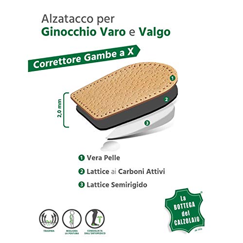 Alzatacco corrector para piernas x, rodilla botadura, rodilla valgo