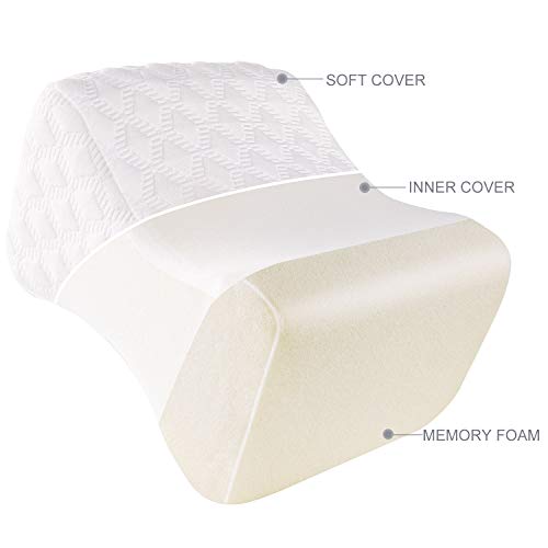 Amazon Basics - Almohada para piernas, 25 x 20 x 15 cm