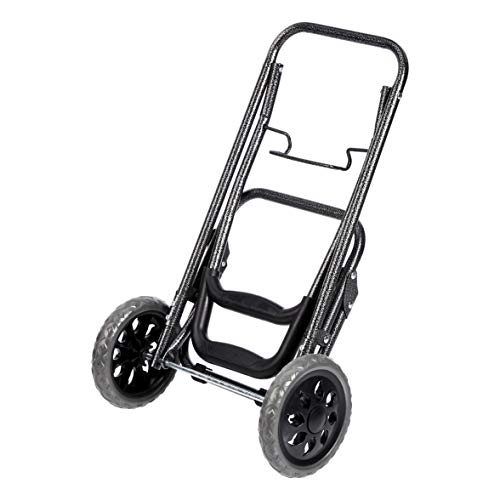 Amazon Basics - Carrito de la compra con 2 ruedas, 40 litros, color azul vaquero