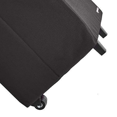 Amazon Basics – Carrito para la compra ligero y abatible, mango de 102 cm de altura, negro