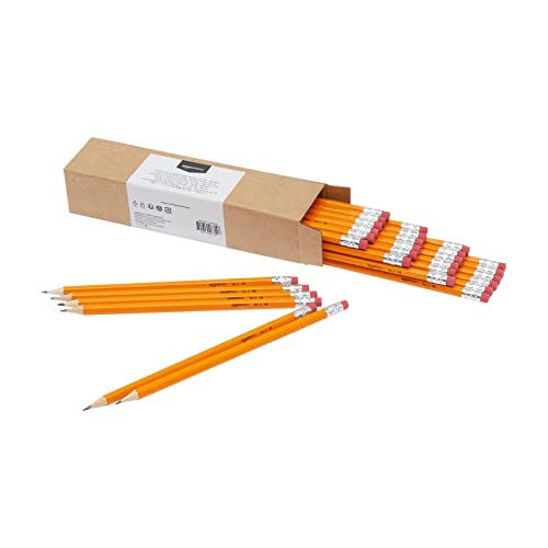 Amazon Basics - Lápices n.º 2 HB de madera, afilados, Pack de 30